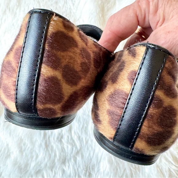 Nine West Haydyn Calf Hair Leopard Loafer Flats 7M - Picture 5 of 12